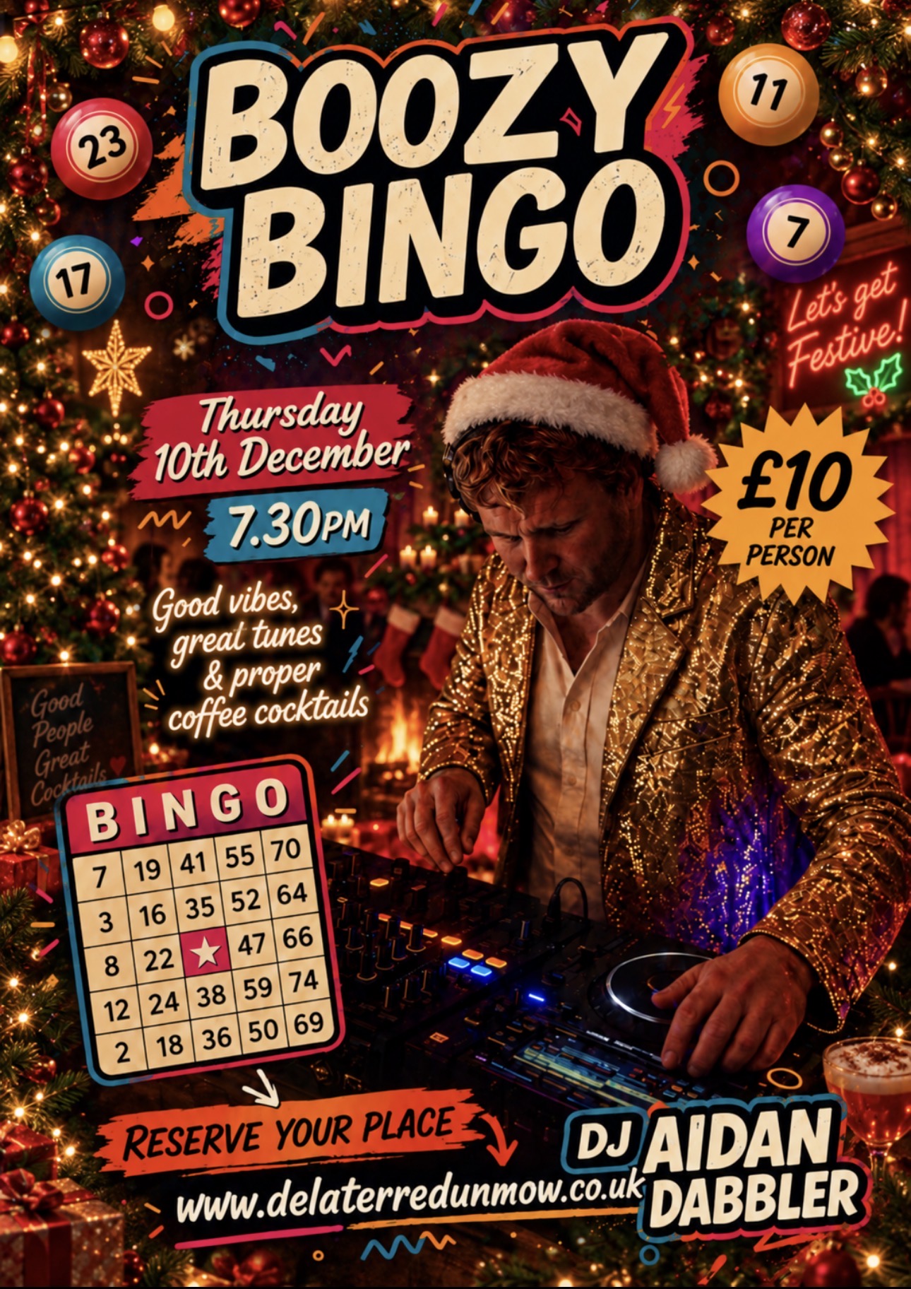 Festive Boozy Bingo with DJ Aidan Dabbler