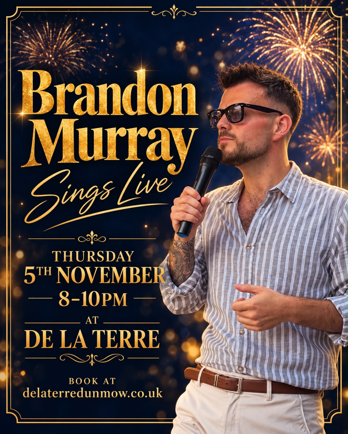 Brandon Murray Sings Live at De La Terre