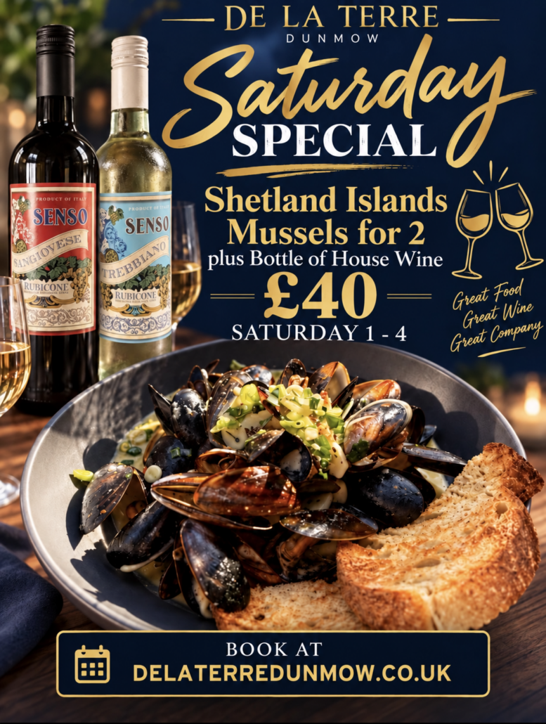 Saturday Special – Shetland Islands Mussels & Wine